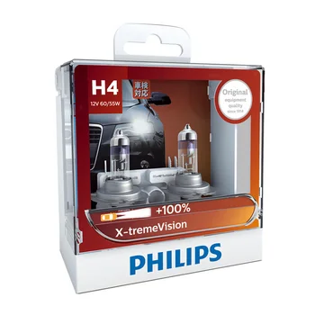 Philips Original H1 H4 H7 H11 HB3 HB4 X-treme Vision Masina Faruri Luminoase cu Halogen Bulbss ECE de Acord Mai mult Viziunea, Pereche