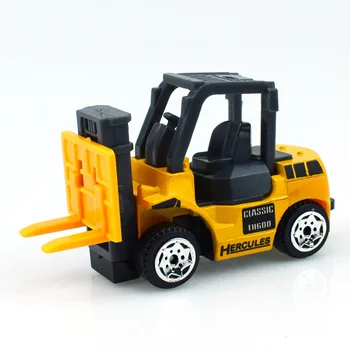 6PCS/set jucărie pentru Copii alunecare aliaj de inginerie dumper excavator road roller mixer stivuitor inginerie camion de model
