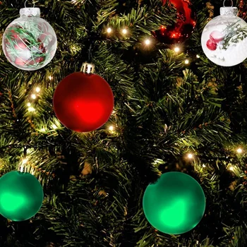 NOU-30buc 6cm Bile de Crăciun Ornamente de Crăciun Copac Incasabilă Pom de Crăciun Agățat Mingea Decoratiuni