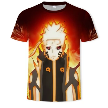 Imprimare 3D Cool Naruto Modelul de Imprimare T-shirt Barbati Femei Harajuku Topuri Casual Moda de Vara Noi Maneci Scurte Topuri tricouri