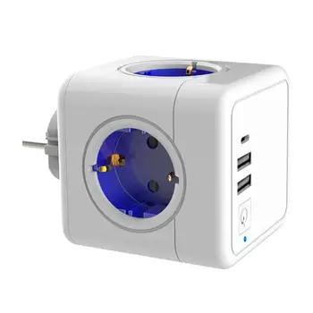 Prelungitor Cu USB Electric cu Comutator+Tip C, Socket Tee Powercube Benzi Plug Inteligent de Evacuare Extensie Adaptor Europene