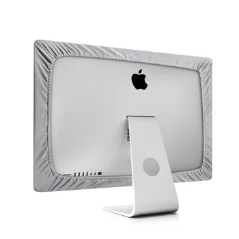 2019New Argint Poliester Stretch Monitor de Calculator Praf Capac Protector cu Interior Moale de Praf Acoperă pentru Apple iMac Ecran LCD