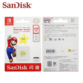SanDisk NINTENDO COMUTATOR Micro SD Card de 64GB, 128GB, 256GB micro SDXC UHS-I Card de Memorie de până la 100MB/s TF card pentru Nintendo Comutator